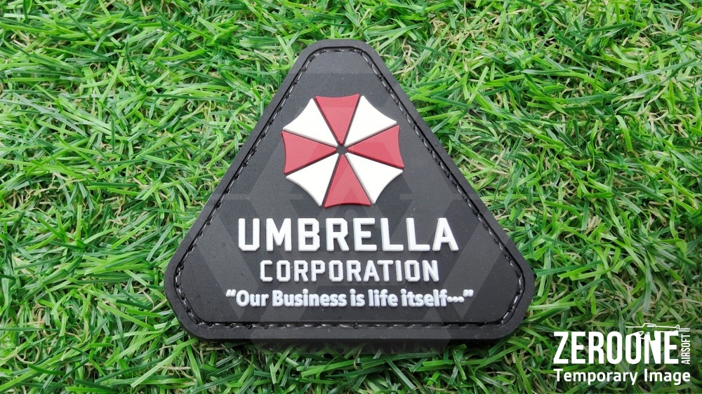 ZO PVC Velcro Patch "Umbrella Corp - Our Business" (Black)