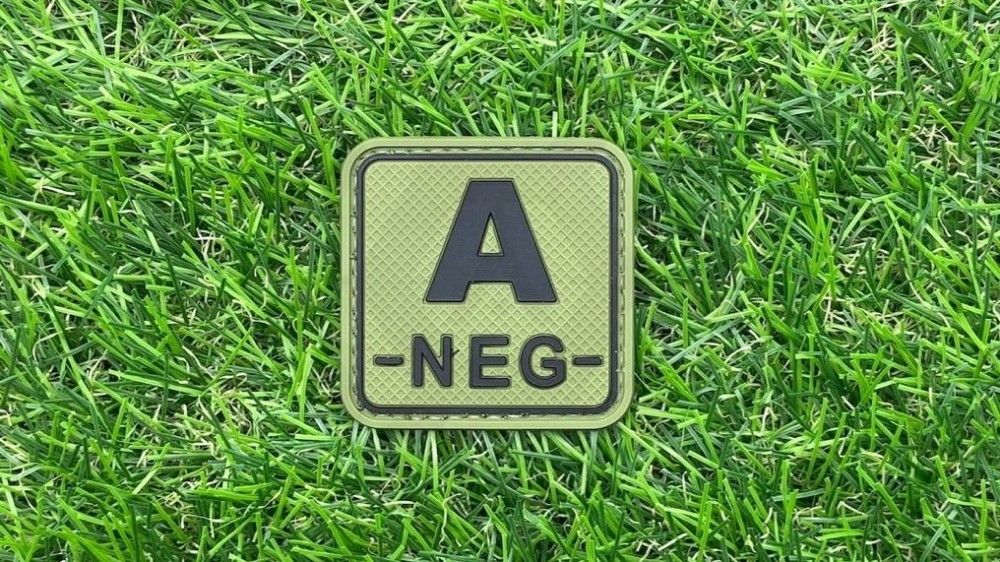 ZO PVC Velcro Patch "A- Square" (Olive) - Main Image © Copyright Zero One Airsoft