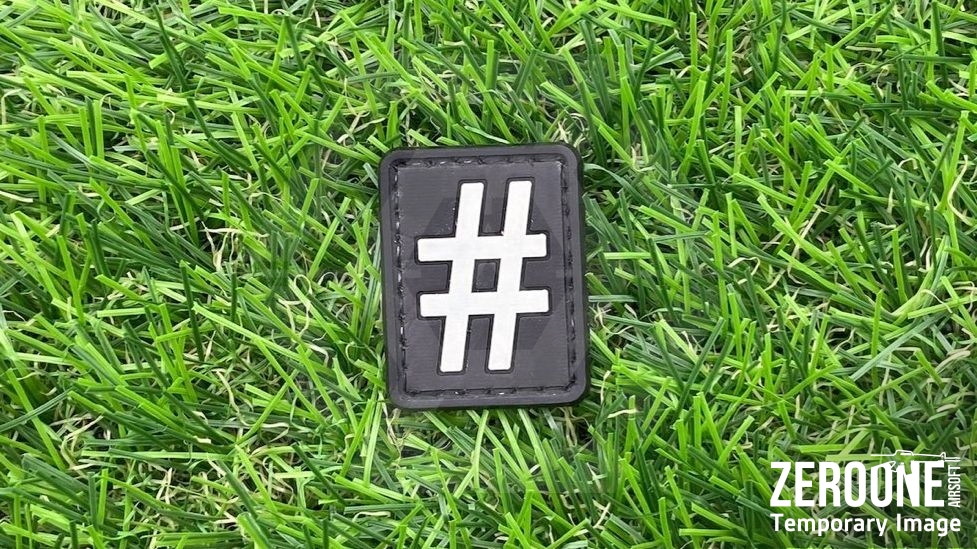 ZO PVC Velcro Patch "Hashtag"