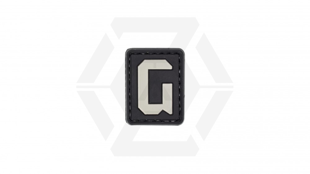 ZO PVC Velcro Patch "Letter G" - Main Image © Copyright Zero One Airsoft