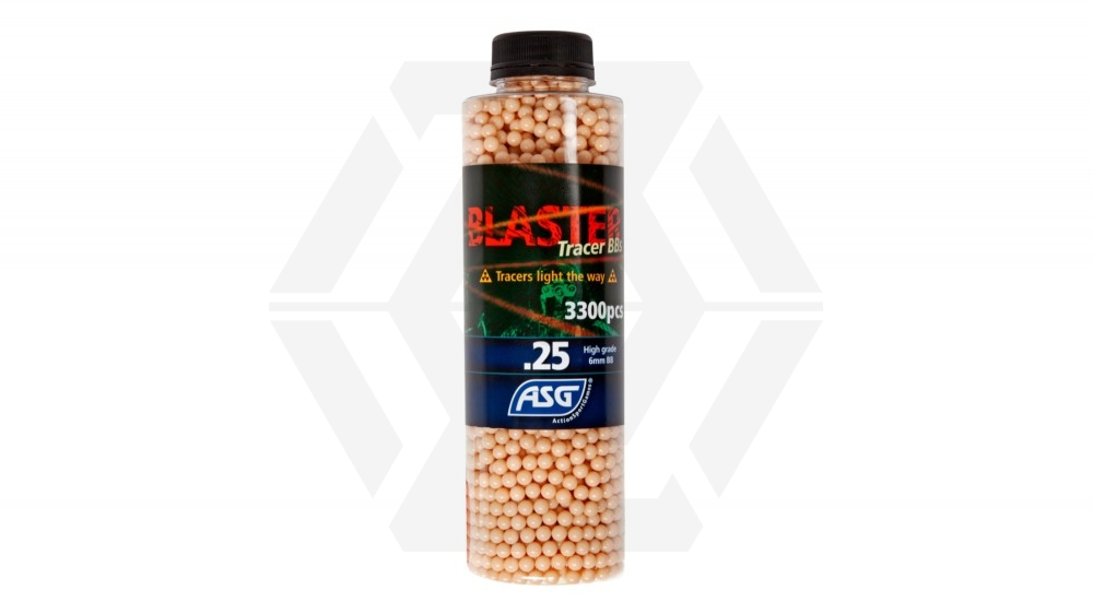ASG Blaster Tracer BB 0.25g 3300rds Bottle (Red) - Main Image © Copyright Zero One Airsoft