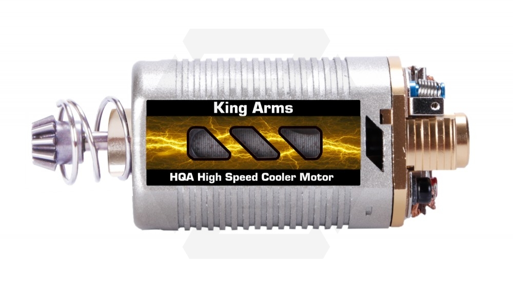 King Arms HQA High Speed Cooler Motor with Short Shaft - Main Image © Copyright Zero One Airsoft