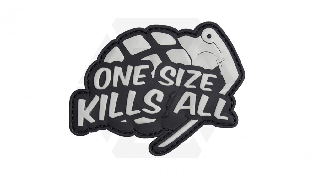 101 Inc PVC Velcro "One Size Kills All" - Main Image © Copyright Zero One Airsoft