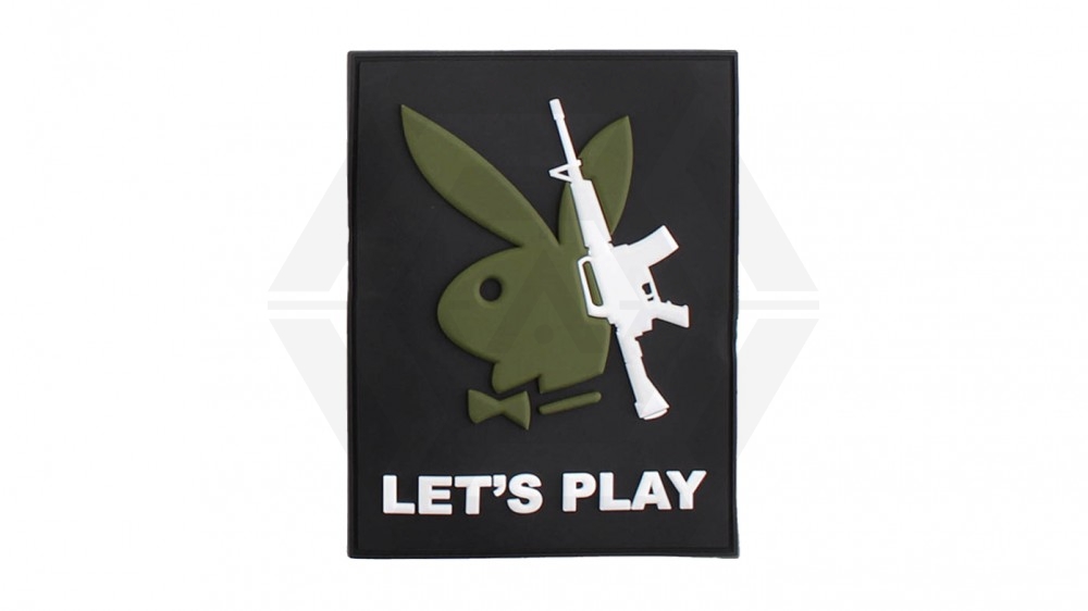 101 Inc PVC Velcro "Playboy Gun Let's Play" - Main Image © Copyright Zero One Airsoft