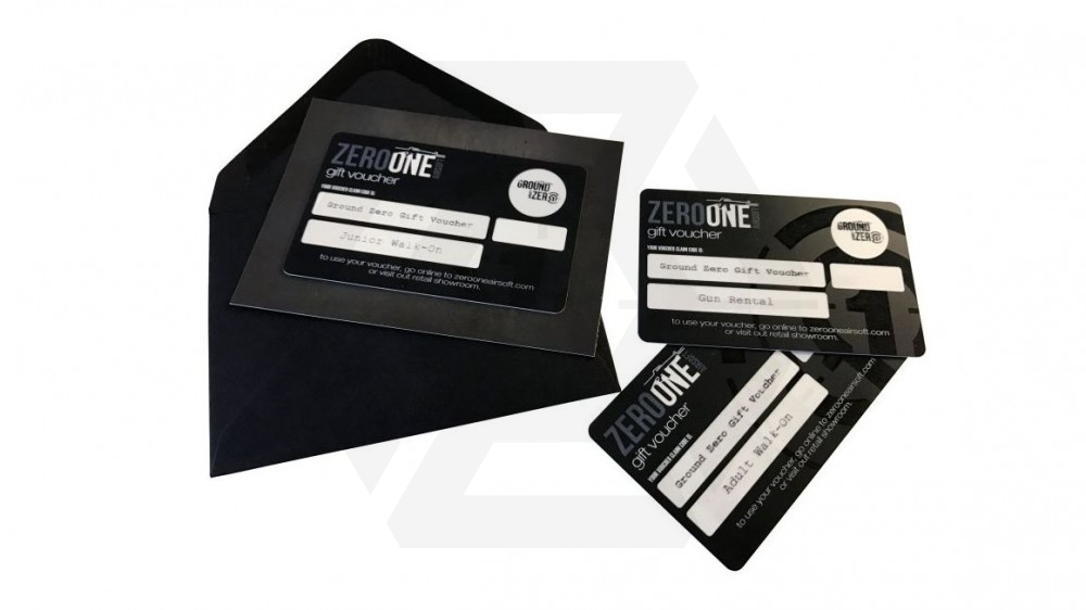 Ground Zero Airsoft Gift Voucher for Adult Walk-On (GZ Members) - Main Image © Copyright Zero One Airsoft