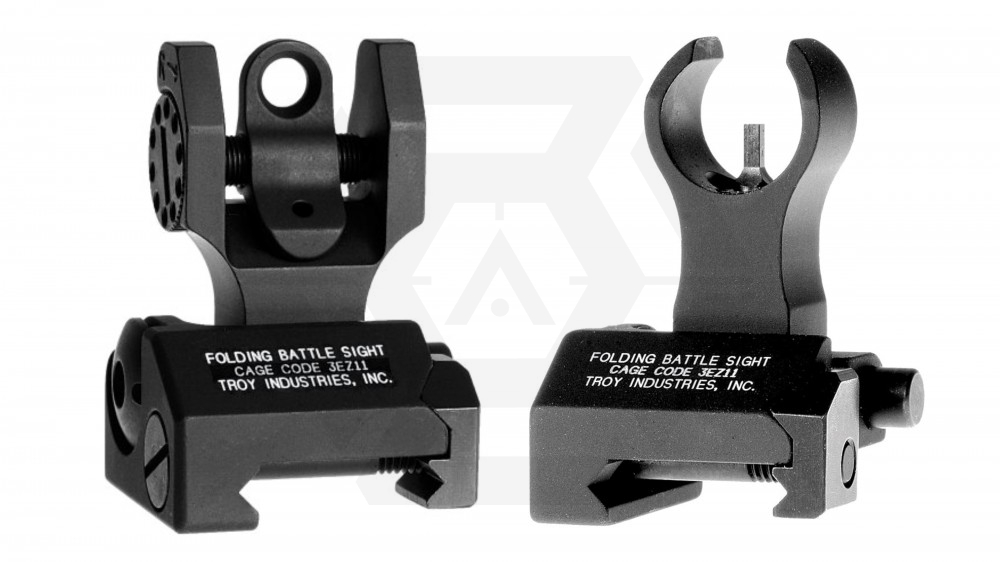 Army Force Troy Folding Front & Rear Sight Set - Main Image © Copyright Zero One Airsoft